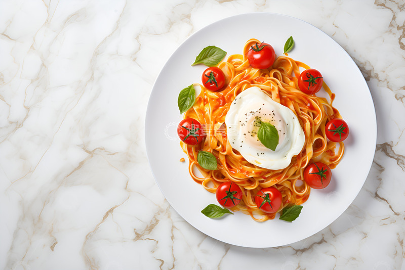 高清大图下载【趣麦麦图】一盘西红柿鸡蛋面