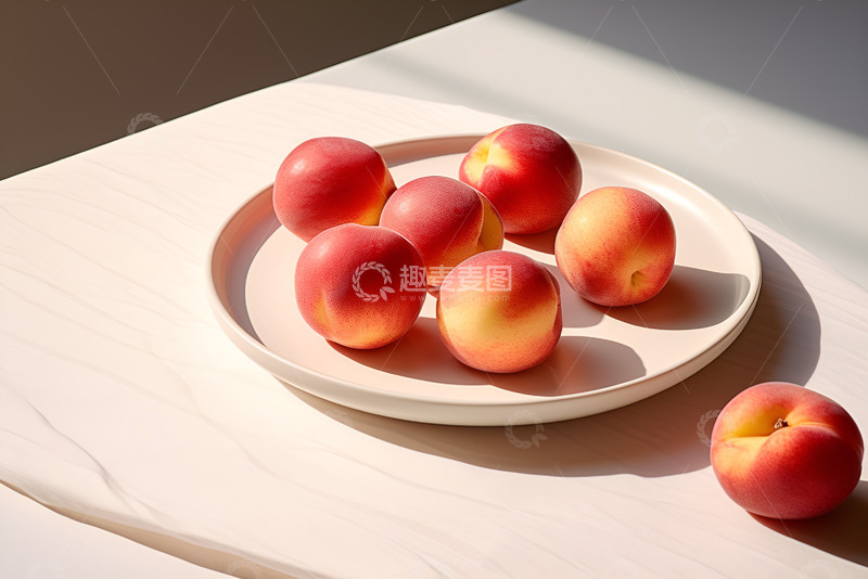 高清大图下载【趣麦麦图】新鲜的油桃摄影
