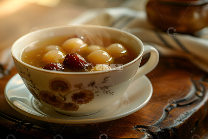 高清大图下载【趣麦麦图】美食红枣桂圆汤