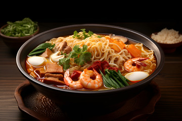 美食摄影海鲜面