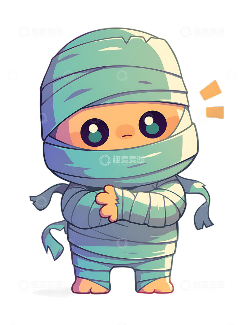 高清大图下载【趣麦麦图】万圣节木乃伊