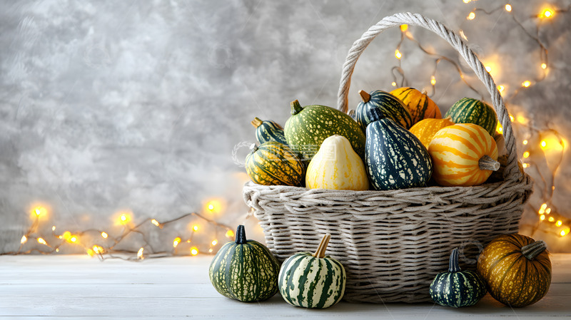 高清大图下载【趣麦麦图】多种葫芦与南瓜装饰摄影图