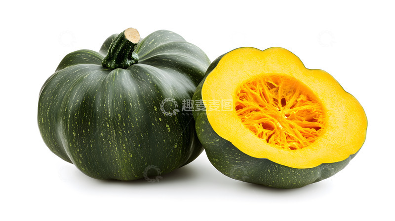高清大图下载【趣麦麦图】绿色南瓜食品摄影图