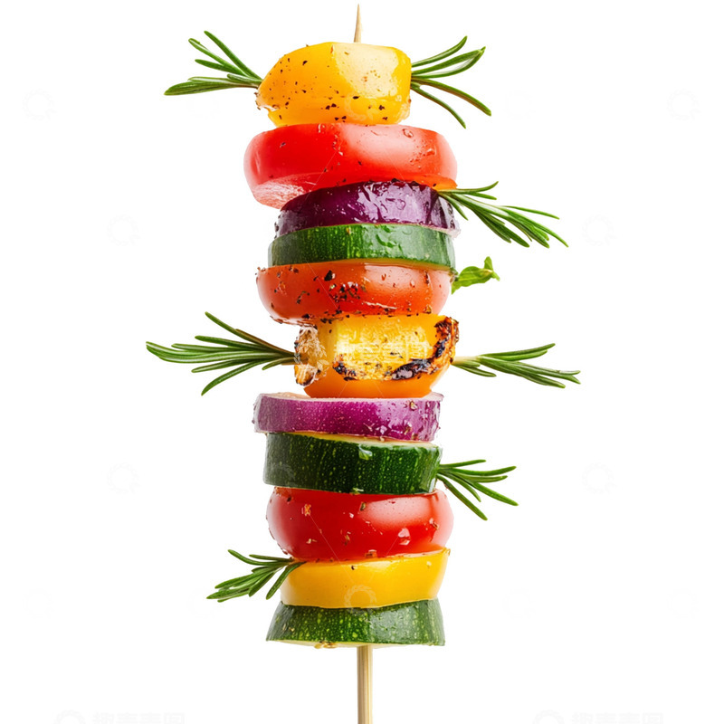 高清大图下载【趣麦麦图】一串美味的水果蔬菜