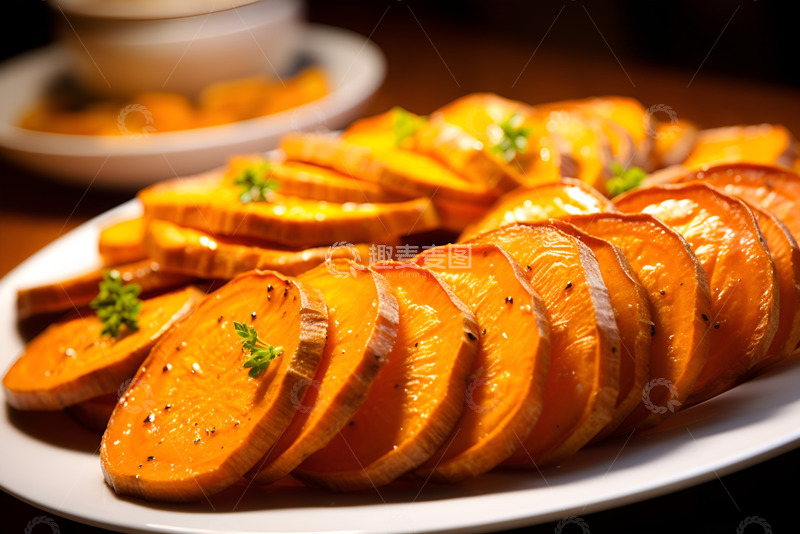 高清大图下载【趣麦麦图】一盘美味的南瓜片