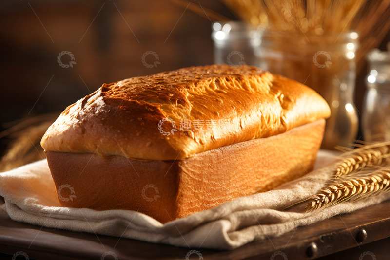 高清大图下载【趣麦麦图】一块小麦面包