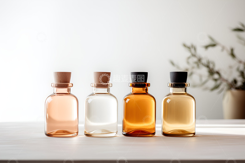 高清大图下载【趣麦麦图】一排精油瓶子