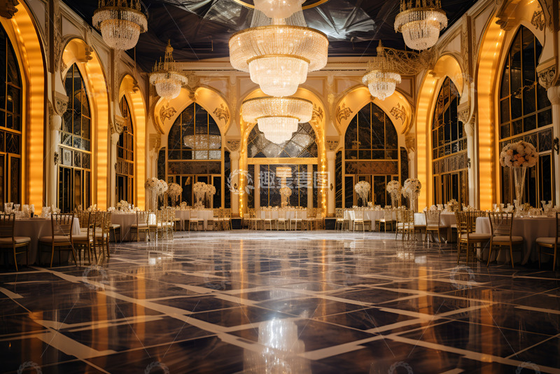 金碧辉煌的大厅