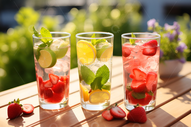 高清大图下载【趣麦麦图】夏季水果饮料
