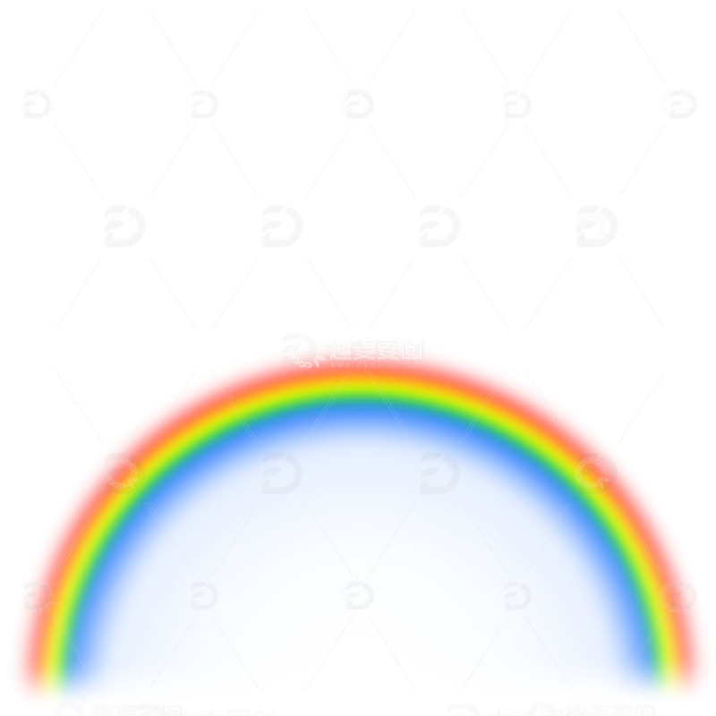 源文件下载【趣麦麦图】可编辑彩虹装饰