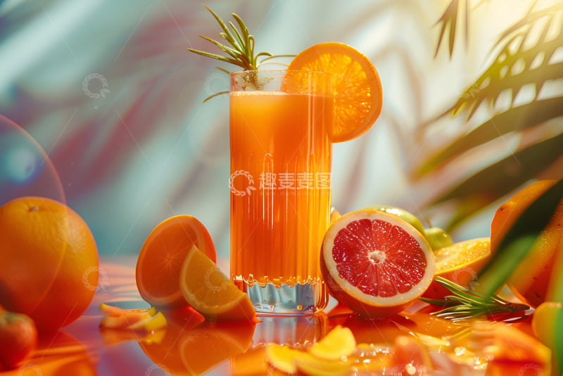 高清大图下载【趣麦麦图】橙汁广告摄影