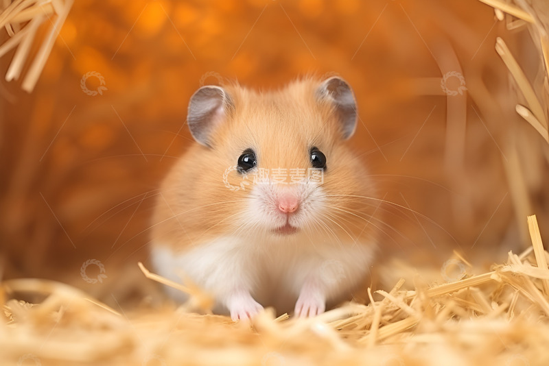 高清大图下载【趣麦麦图】一只可爱的小仓鼠