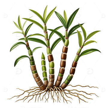 手绘中草药铁皮石斛