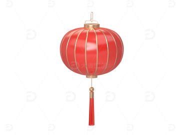 C4D新年喜庆灯笼3d元素