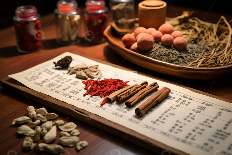 高清大图下载【趣麦麦图】中医药方和药材