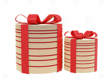 剪纸春节物品剪纸礼物盒