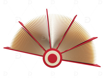 剪纸春节物品过新年迎新春扇子