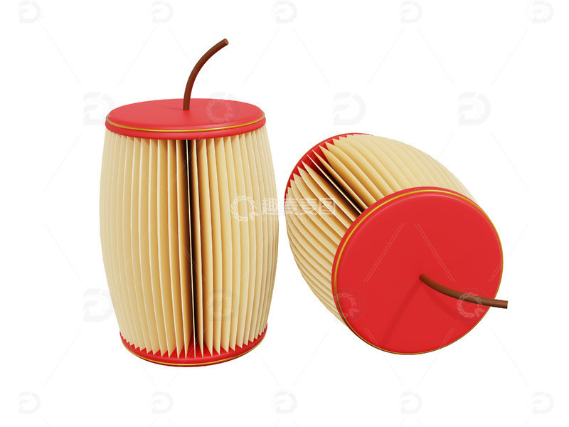 剪纸春节物品剪纸鞭炮