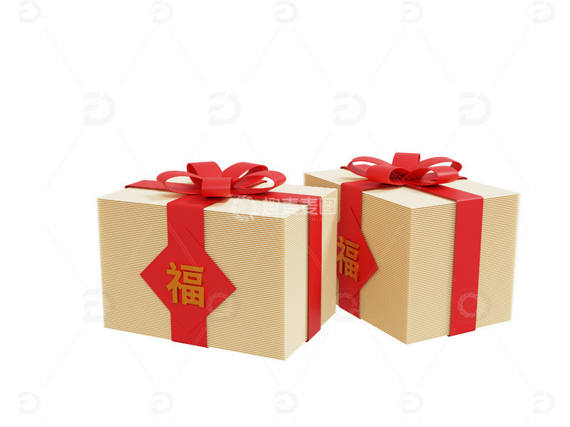 源文件下载【趣麦麦图】剪纸春节物品剪纸福字礼物