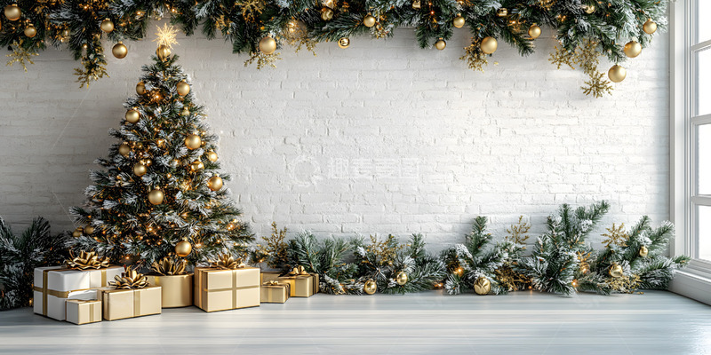 高清大图下载【趣麦麦图】实拍圣诞节装饰背景