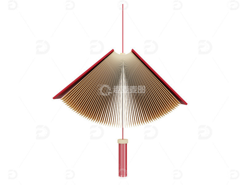 源文件下载【趣麦麦图】剪纸春节物品扇子吊扇