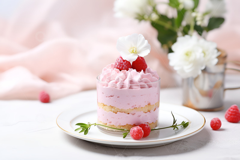 高清大图下载【趣麦麦图】一碟水果杯子蛋糕