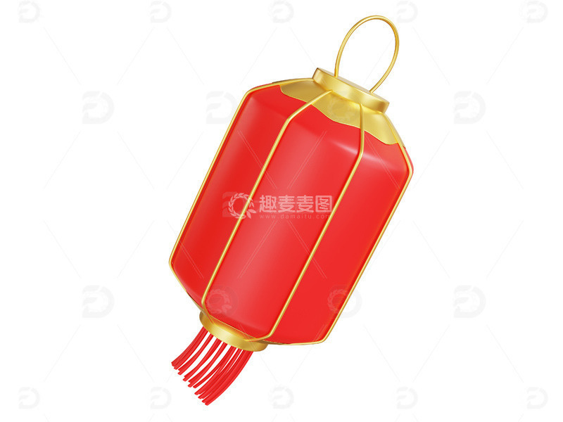 新年装饰红色喜庆红色长灯笼