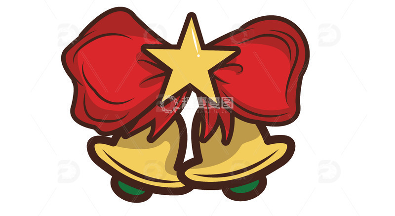 高清大图下载【趣麦麦图】-免扣铃铛蝴蝶结