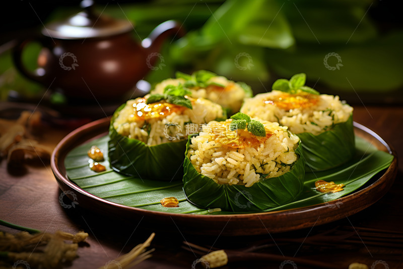 高清大图下载【趣麦麦图】蔬菜包饭美食摄影