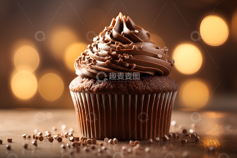 高清大图下载【趣麦麦图】巧克力纸杯蛋糕