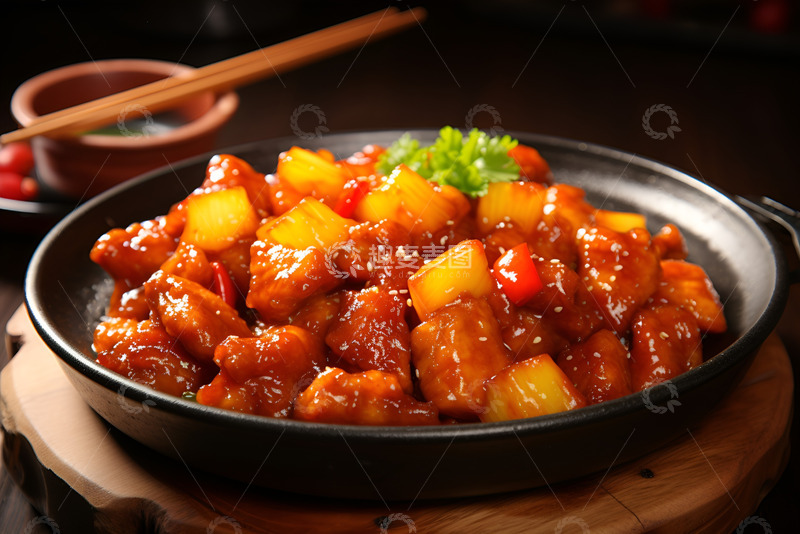 高清大图下载【趣麦麦图】一盘糖醋肉块