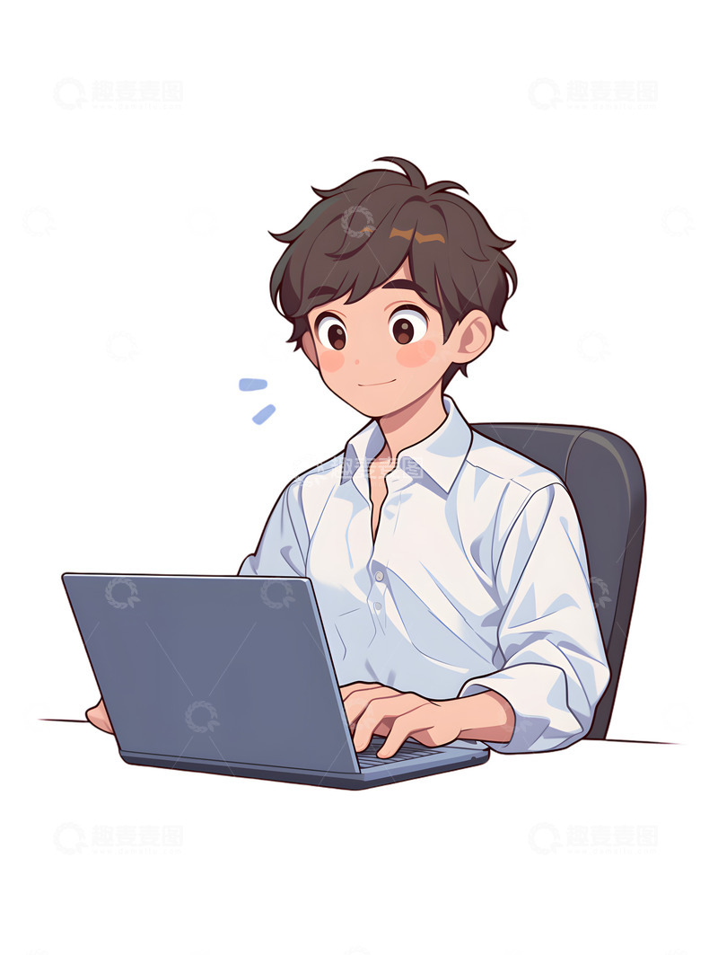高清大图下载【趣麦麦图】办公白领图标男士