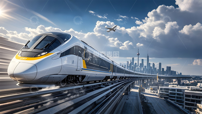 高清大图下载【趣麦麦图】高铁列车春运摄影图