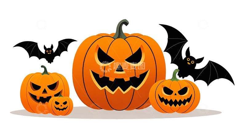 高清大图下载【趣麦麦图】万圣节节日元素