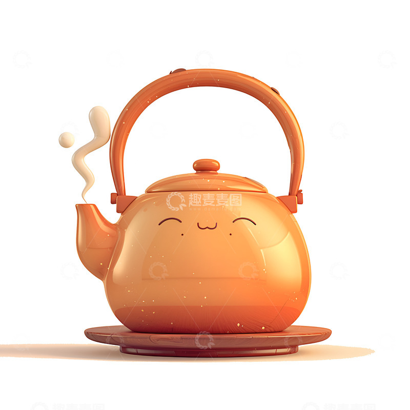 高清大图下载【趣麦麦图】卡通简约一只茶壶