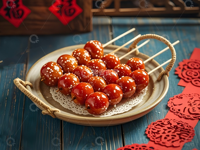 高清大图下载【趣麦麦图】糖葫芦山楂红果摄影图