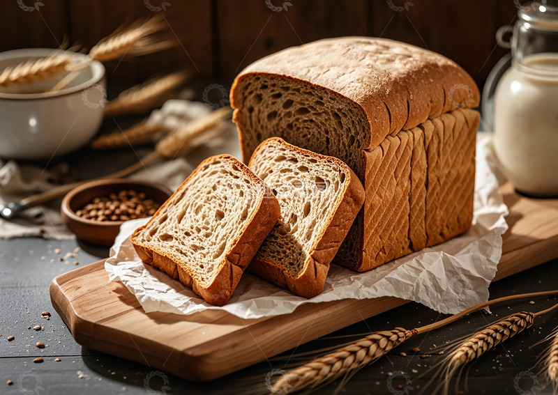 高清大图下载【趣麦麦图】面包美食桌面小麦全麦