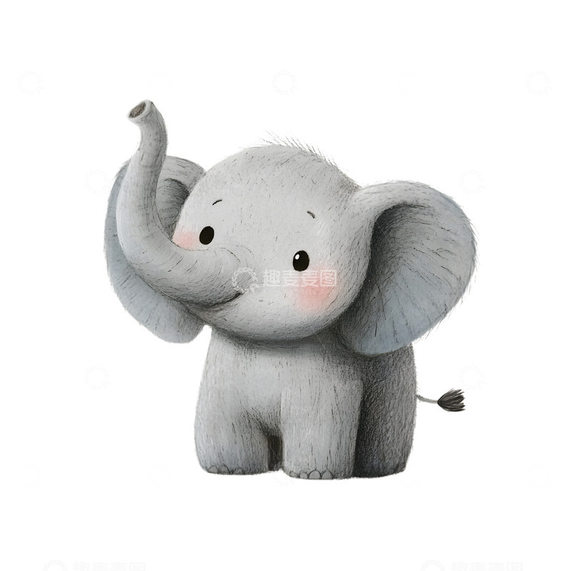 高清大图下载【趣麦麦图】卡通小象大象动物可爱