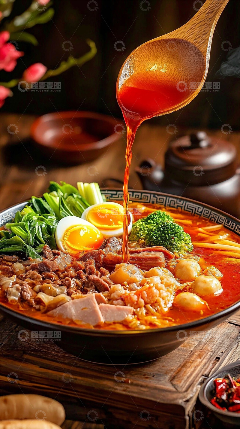 高清大图下载【趣麦麦图】火锅麻辣烫冒菜