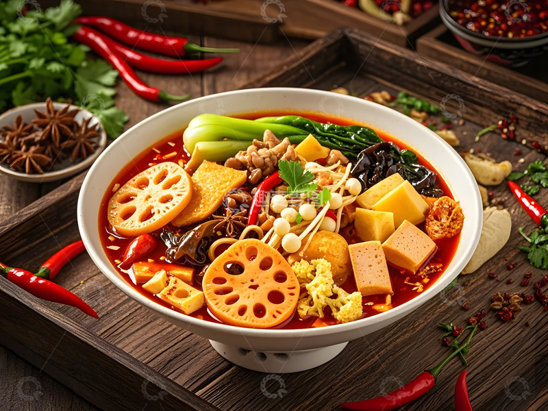 高清大图下载【趣麦麦图】一碗麻辣烫摄影图