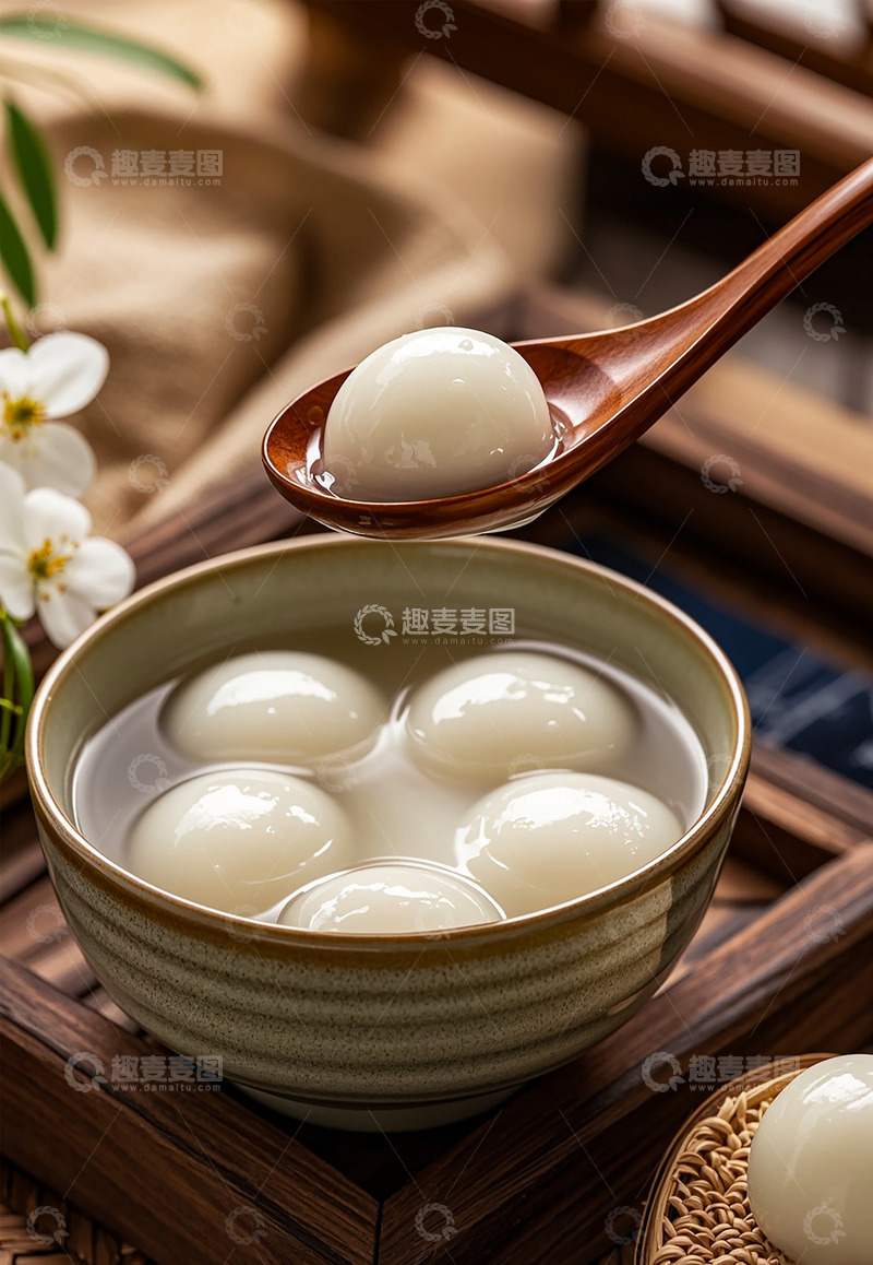 高清大图下载【趣麦麦图】春节元宵节勺子美食食物餐饮