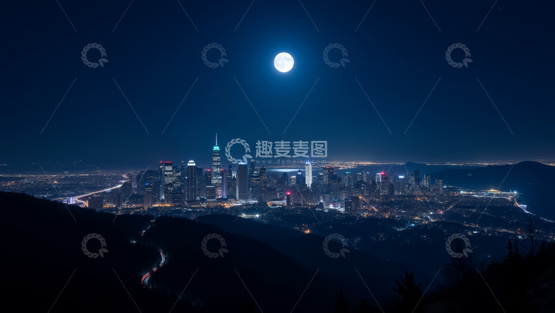 高清大图下载【趣麦麦图】城市夜晚风光