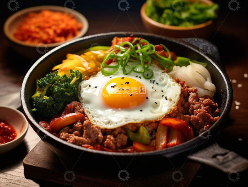 高清大图下载【趣麦麦图】韩式石锅拌饭