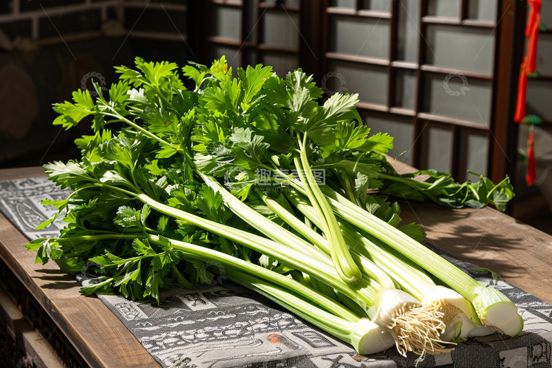 高清大图下载【趣麦麦图】一把新鲜的芹菜