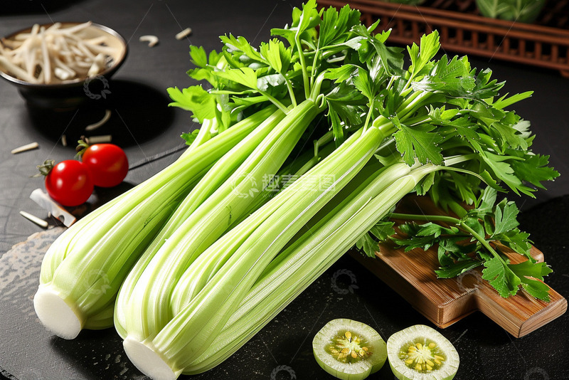 高清大图下载【趣麦麦图】美食新鲜的芹菜