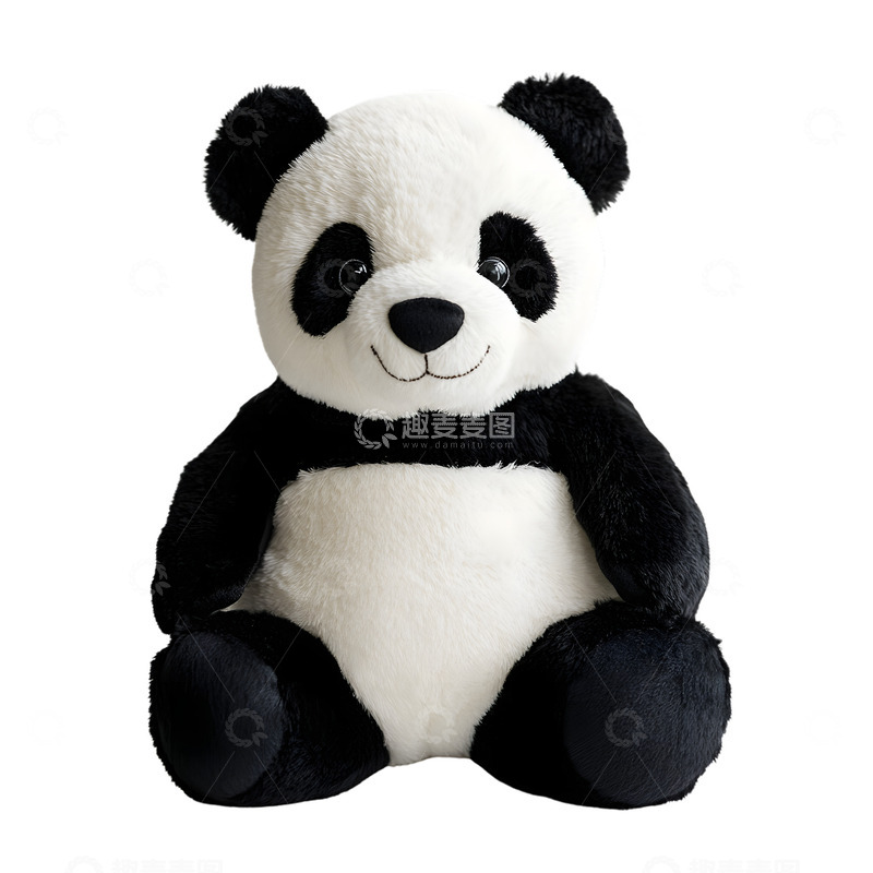 高清大图下载【趣麦麦图】毛绒玩具熊猫
