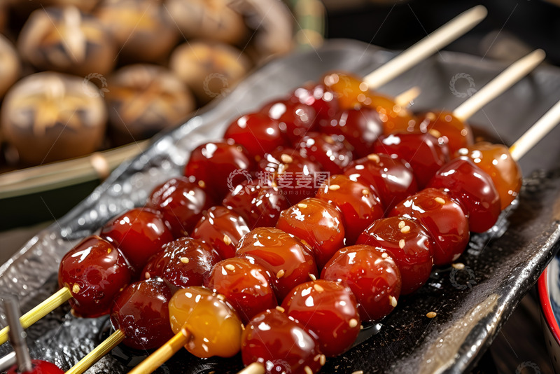 高清大图下载【趣麦麦图】一盘冰糖葫芦