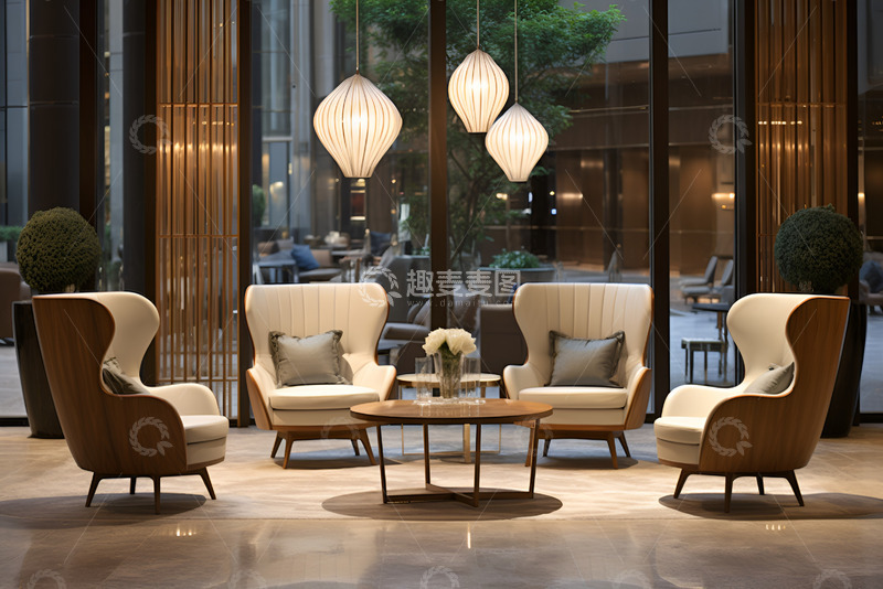 高清大图下载【趣麦麦图】酒店的会客厅桌椅