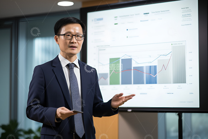 高清大图下载【趣麦麦图】办公室演讲PPT的人