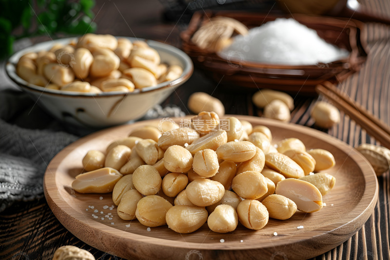 高清大图下载【趣麦麦图】一盘盐焗花生